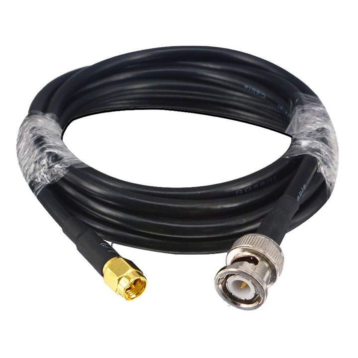 Boobrie SMA-auf-BNC-Kabel, 2 m, Koaxialkabel, RG58, verbessertes SMA-Stecker auf BNC-Stecker, Koaxia