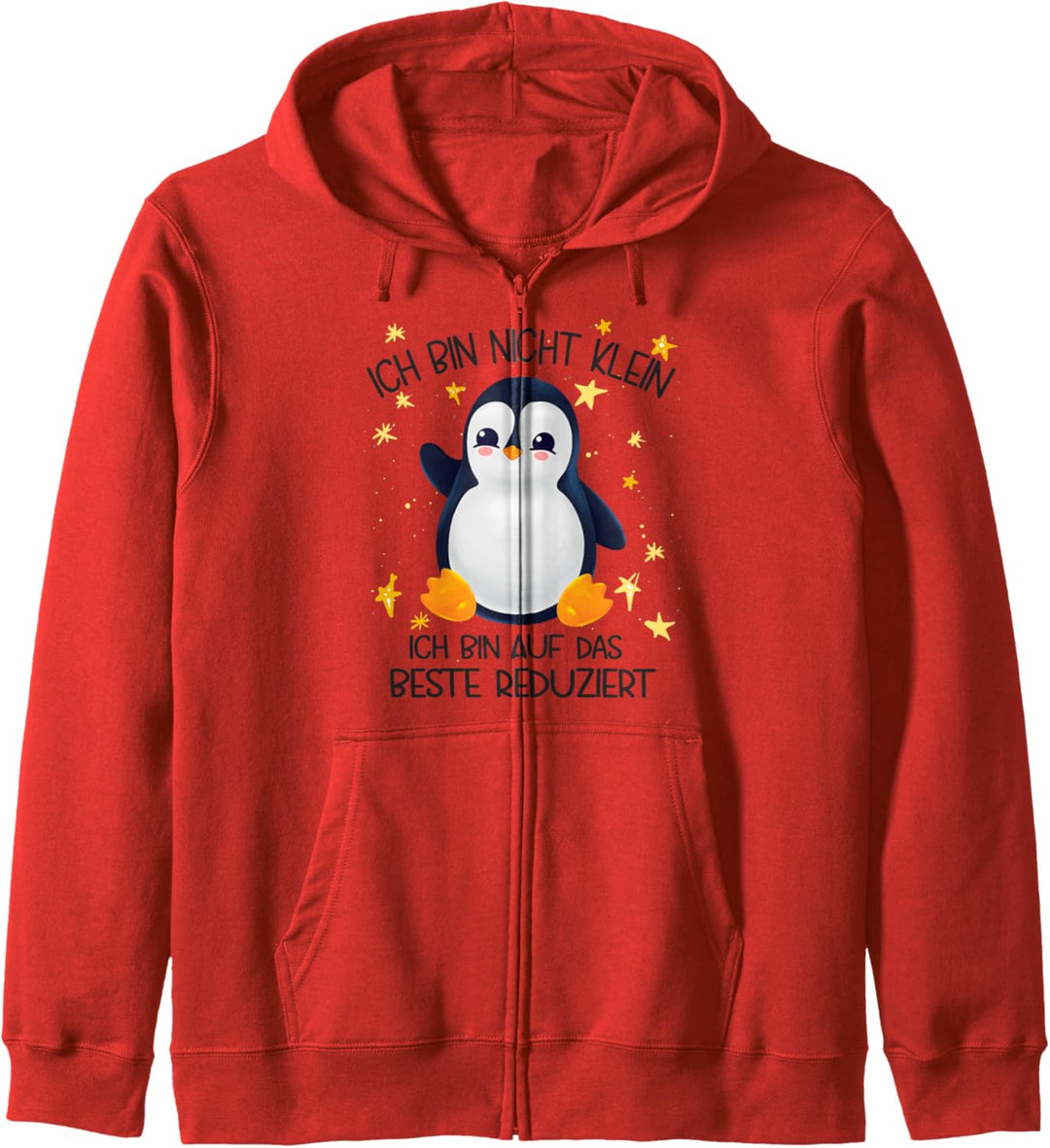 Pinguin Ich bin nicht klein ich bin auf das beste reduziert Kapuzenjacke