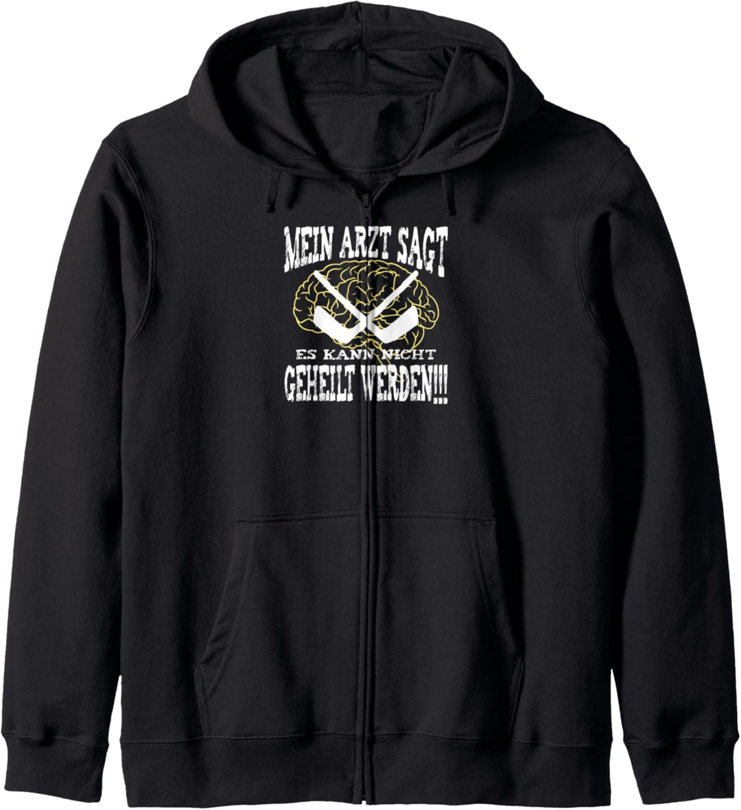 Ice Hockey I Eishockey I Torwart Goalie I Geschenk Kapuzenjacke