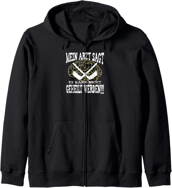 Ice Hockey I Eishockey I Torwart Goalie I Geschenk Kapuzenjacke