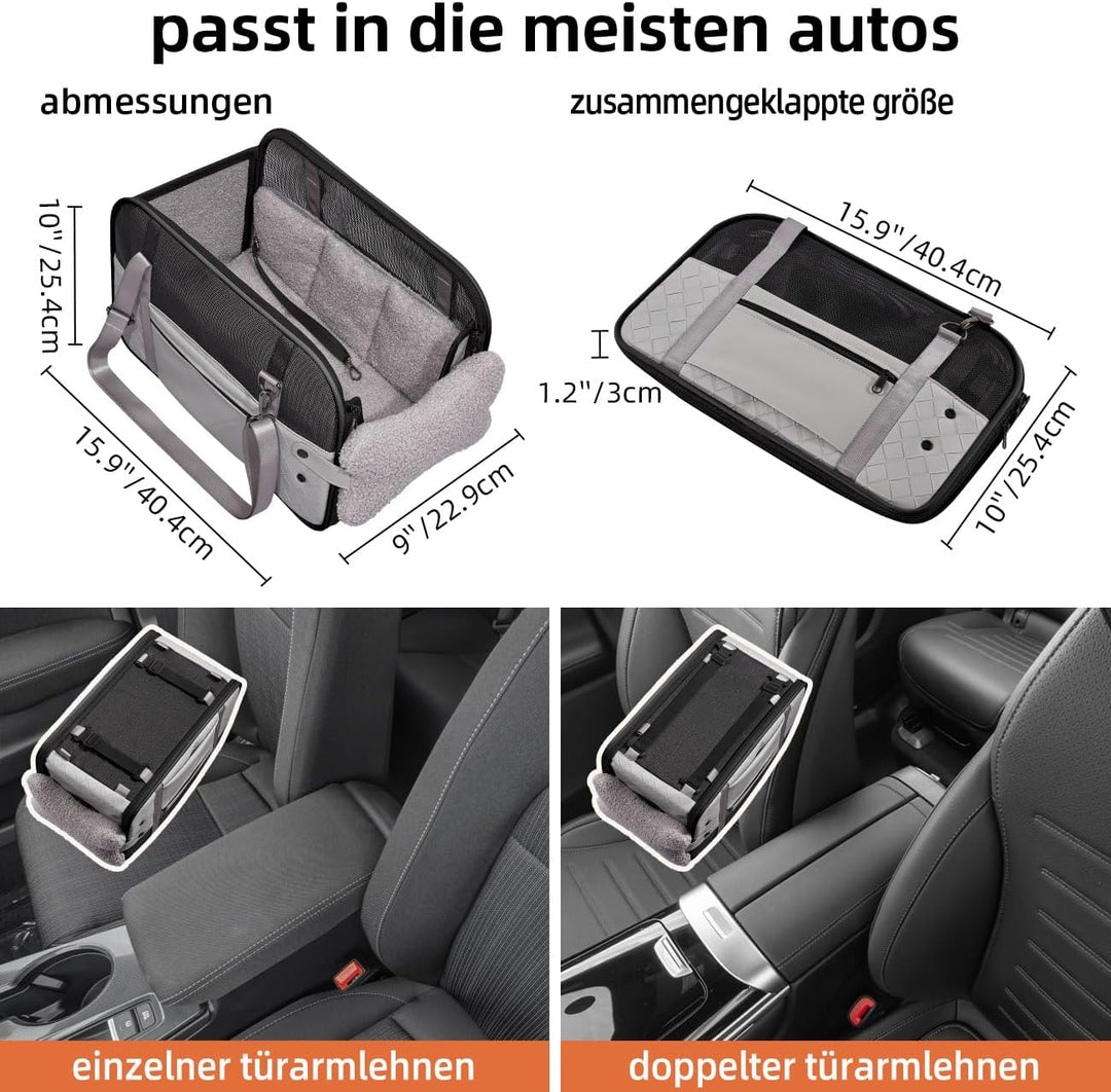 hundesitz Auto kleine Hunde Katzen Transporttasche für Der Gang zum Tierarzt Auto Fugzeuge, Tragetas