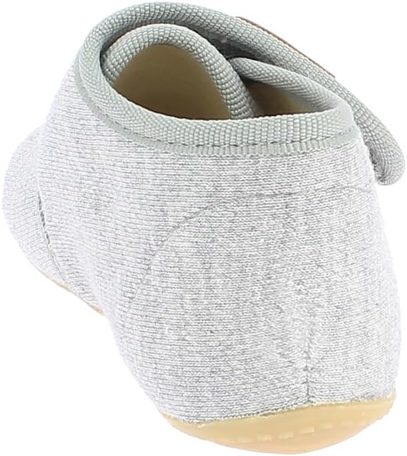 Living Kitzbühel Unisex Kinder Babyklett. Jersey Unifarben Hausschuh 20 EU Hellgrau, 20 EU Hellgrau