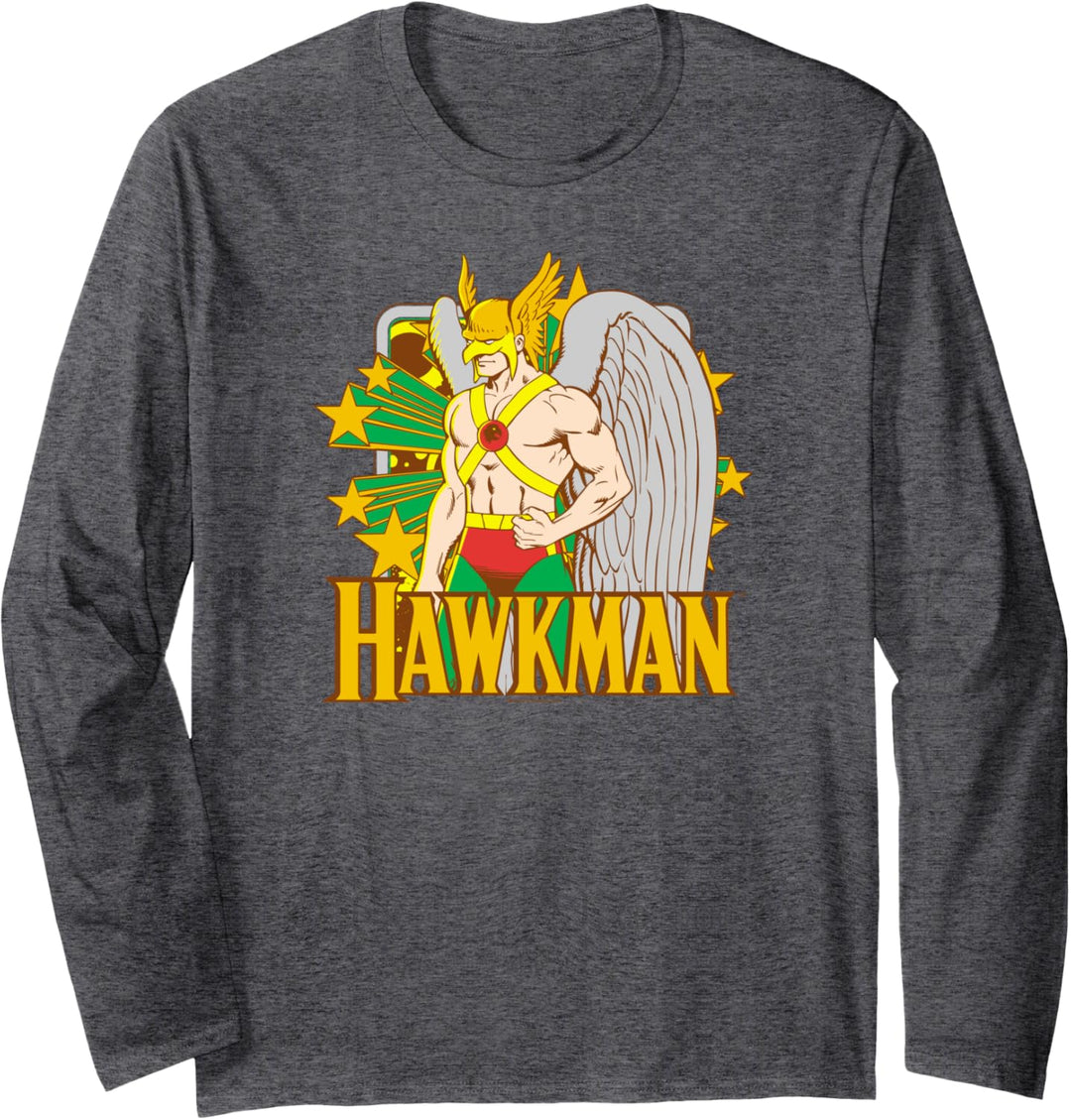 Justice League Hawkman Stars Langarmshirt