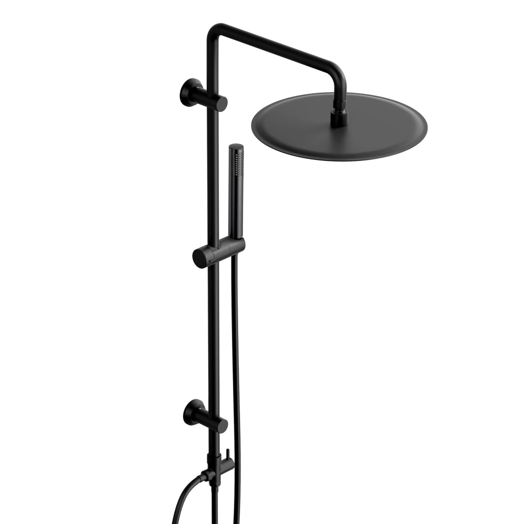 Görbach Regendusche Duschsystem ohne Armatur, Edelstahl Duschset mit 92cm Duschstange, XXL Überkopfb
