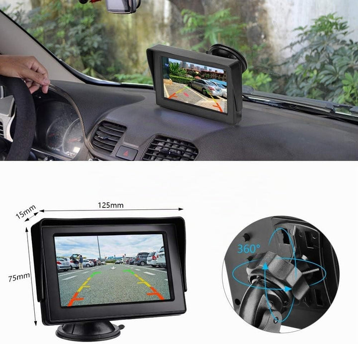 Jansite Rückfahrkamera mit Monitor 4.3&
