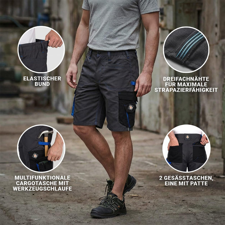 Prisma Arbeitsshorts - Kurze Arbeitshose Herren - Kurze Arbeitshosen Herren - Herren Cargohose Kurz