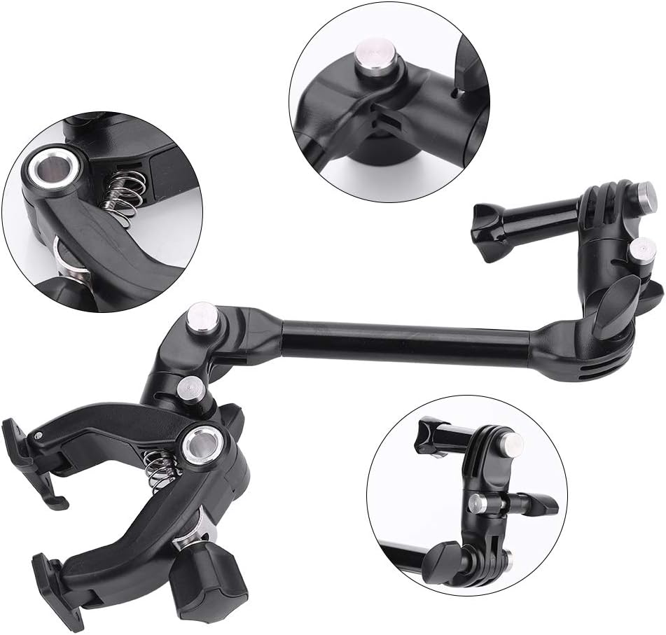 Action Kamera Musik Clip,360° Drehung Flexibles Schiessen Verstellbarer Arm Clip Einbeinstativ Halte