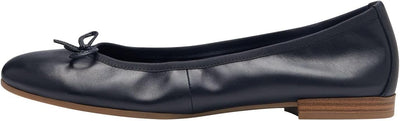 Tamaris Damen Ballerina Leder Navy 41 EU, Navy 41 EU