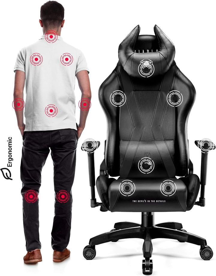 Diablo Gaming Stuhl X-Horn 2.0 Bürostuhl Gamer Chair Schreibtischstuhl 3D Armlehnen Ergonomisches De