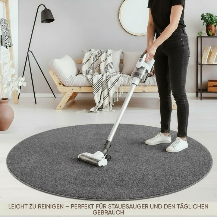 Fashion4Home Teppich Wohnzimmer – Einfarbig Teppich, Uni Teppich fürs Kinderzimmer, Schlafzimmer, Ar