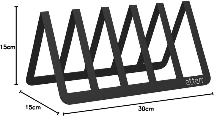 etterr | Schallplattenständer | für 50 Vinyls | 100% Stahl | Vinyl Stand | Vinyl Holder | Vinyl Stän