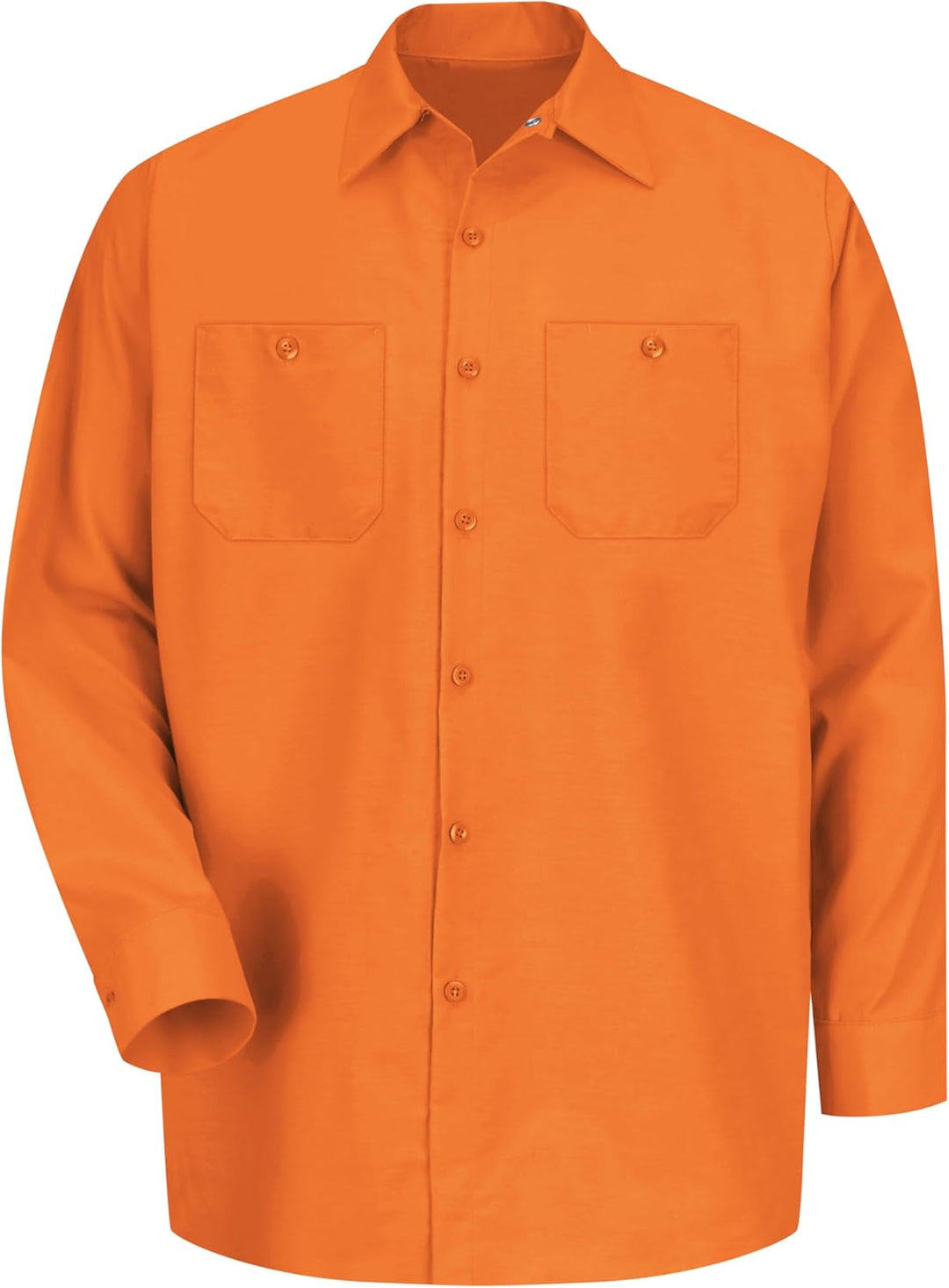 Red Kap Herren Short Sleeve Performance Tech Shirt Button-Down-Arbeitshemd (1er Pack) M Tall Orange,