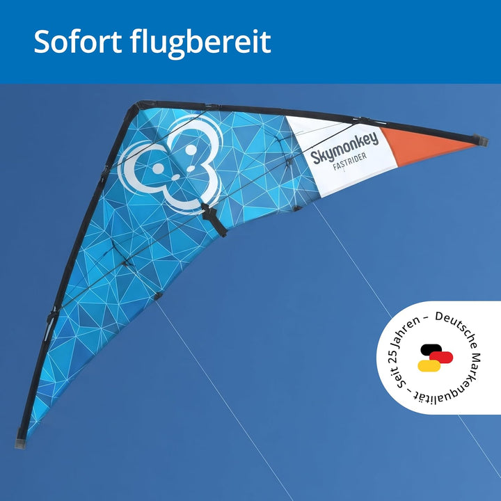 Skymonkey Lenkdrachen Fastrider 2-Leiner - 127 cm, Galaxyblue, Galaxyblue