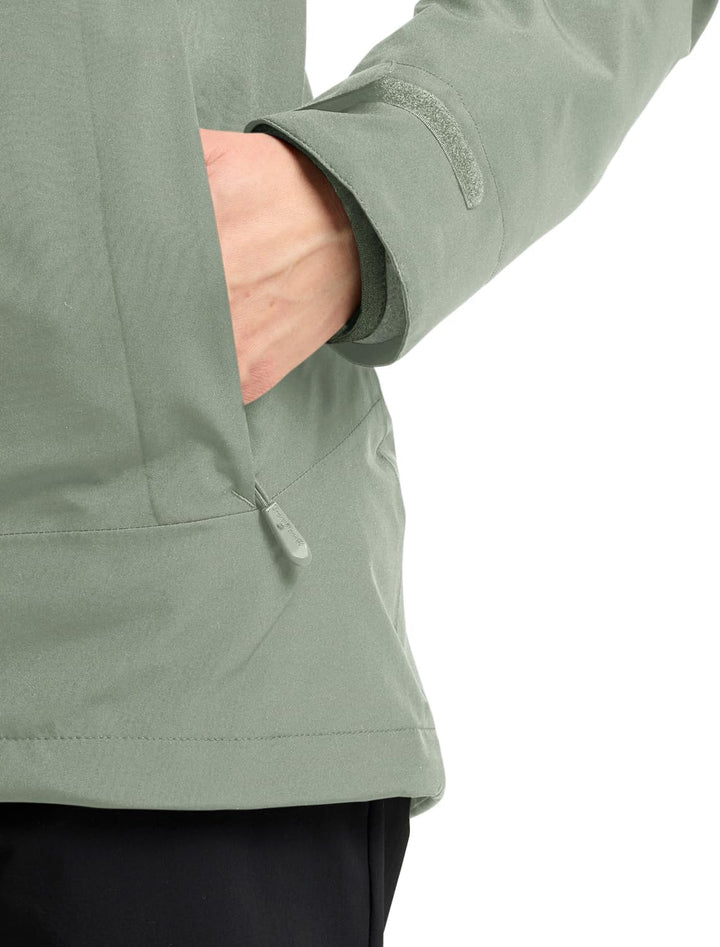 Jack Wolfskin Damen Moonrise 3in1 Jkt W Jacket, S mint leaf