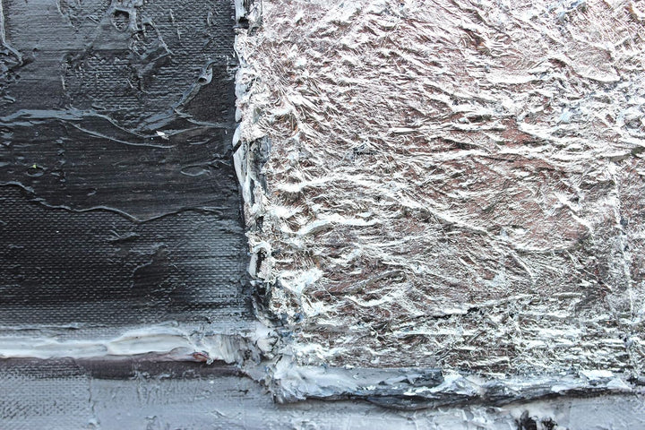 YS-Art Abstrakt Acryl Gemälde auf Leinwand Abstraktion in rot-grauen Farben handgemalt Wandbilder Wo
