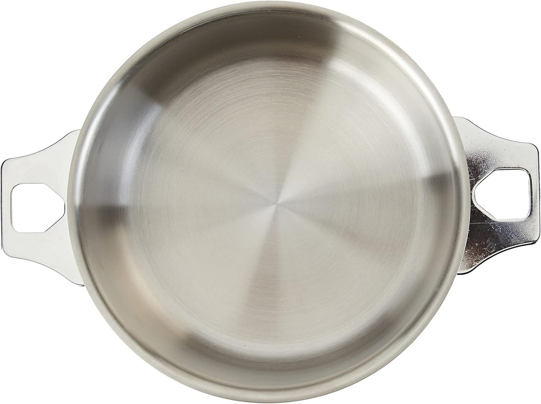 De Buyer 3491.16 Kasserolle - Bratentopf, Edelstahl, Silber, 23,4 x 0,8 x 8 cm