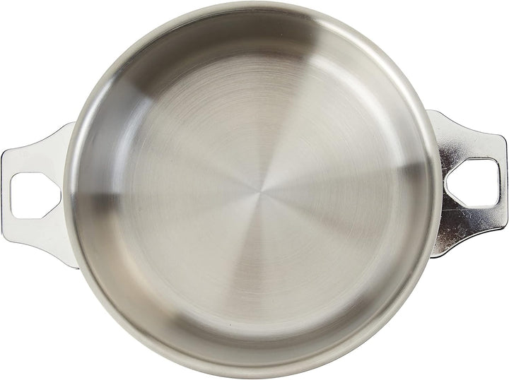 De Buyer 3491.16 Kasserolle - Bratentopf, Edelstahl, Silber, 23,4 x 0,8 x 8 cm