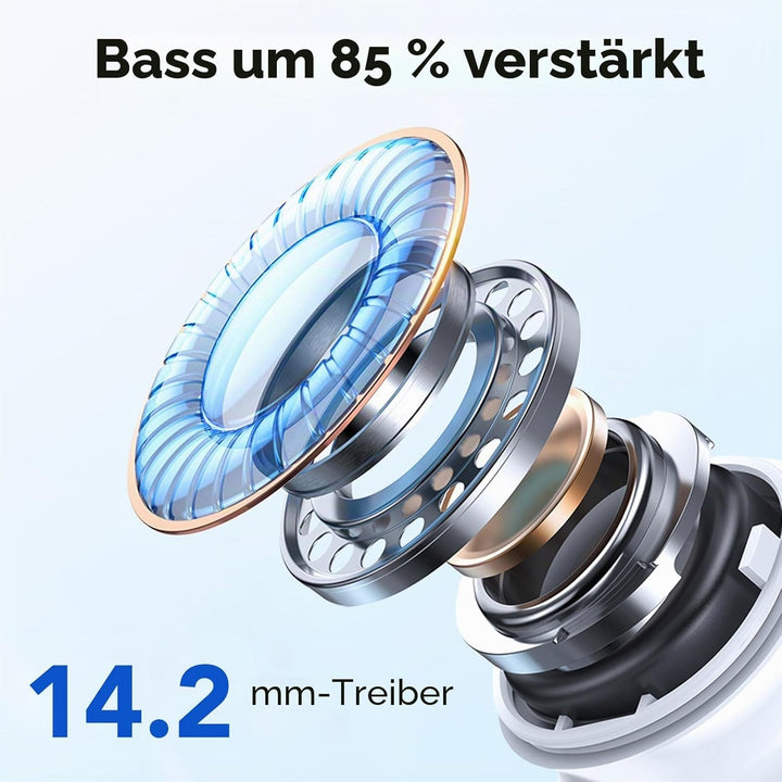 Bluetooth Kopfhörer, In Ear Kopfhörer Kabellos Bluetooth 5.4 Kabellose Kopfhörer mit 4 Mic, 2026 Kab