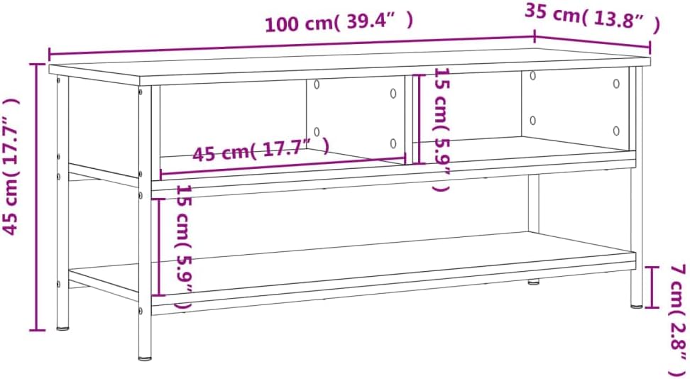 Tidyard TV-Schrank Fernsehtisch TV-Möbel Fernsehschrank TV Lowboard Sideboard Stereoschrank TV-Regal