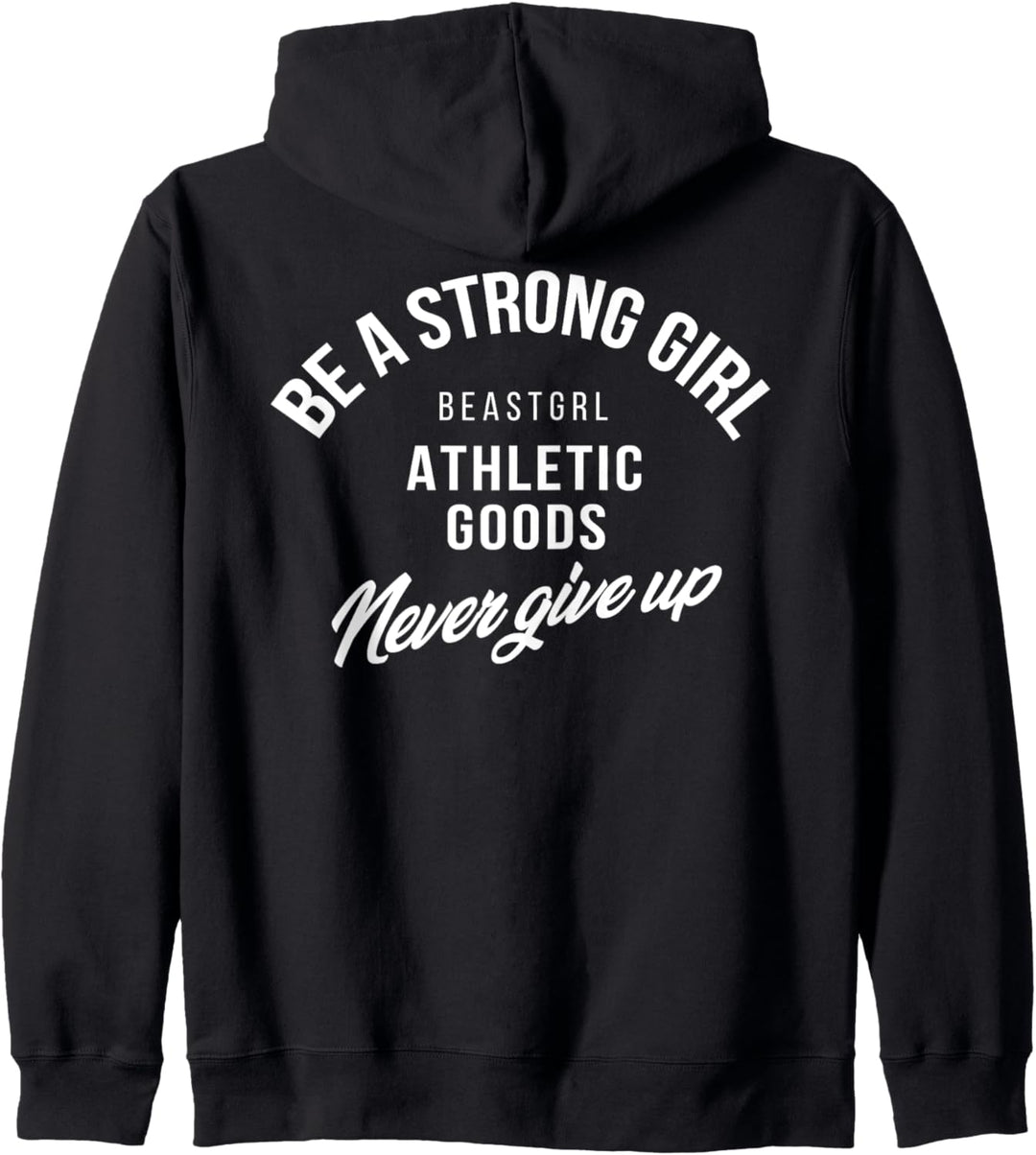 Be a strong Girl Print Kapuzenjacke
