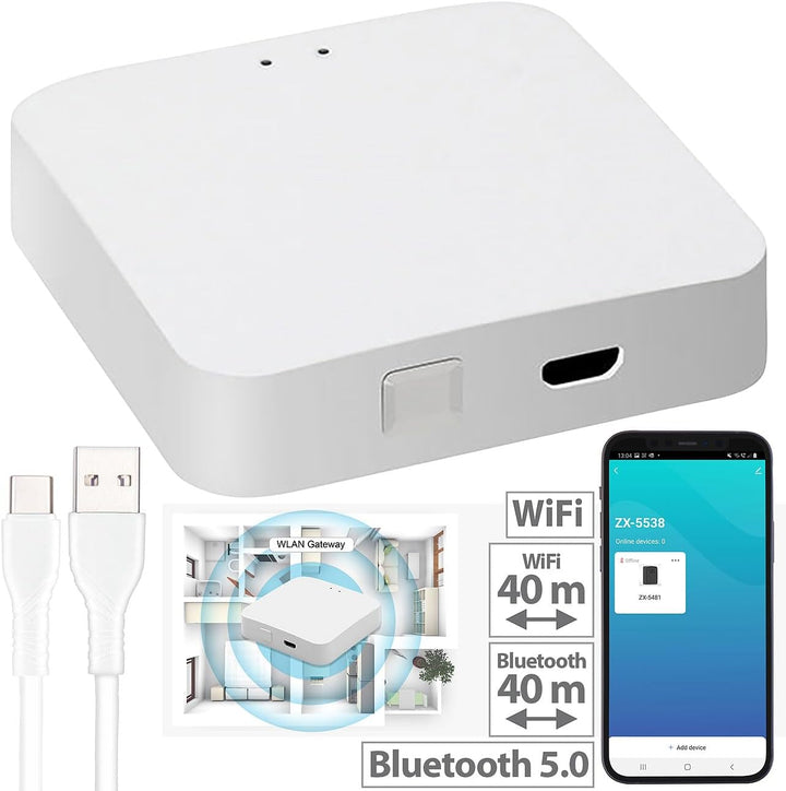 Xcase Mini-Schlüssel-Safe: Tresor mit biometrischer Fingerabdruckerkennung, WLAN-Gateway und App (Mi