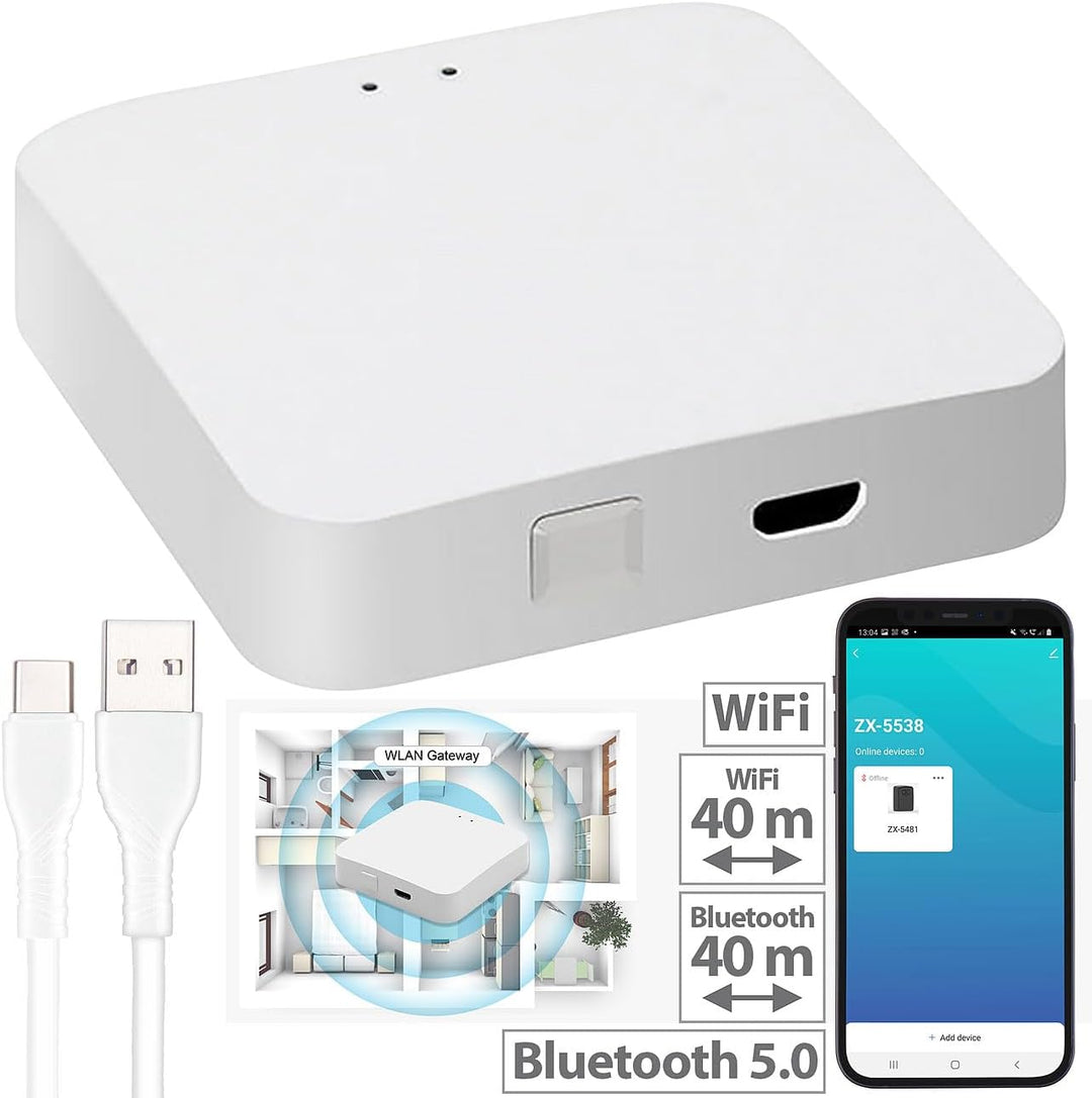 Royal Gardineer Bewässerung WiFi: 2-Zonen Bewässerungssystem, Timer, manuell & App, BT5 & WLAN Gatew