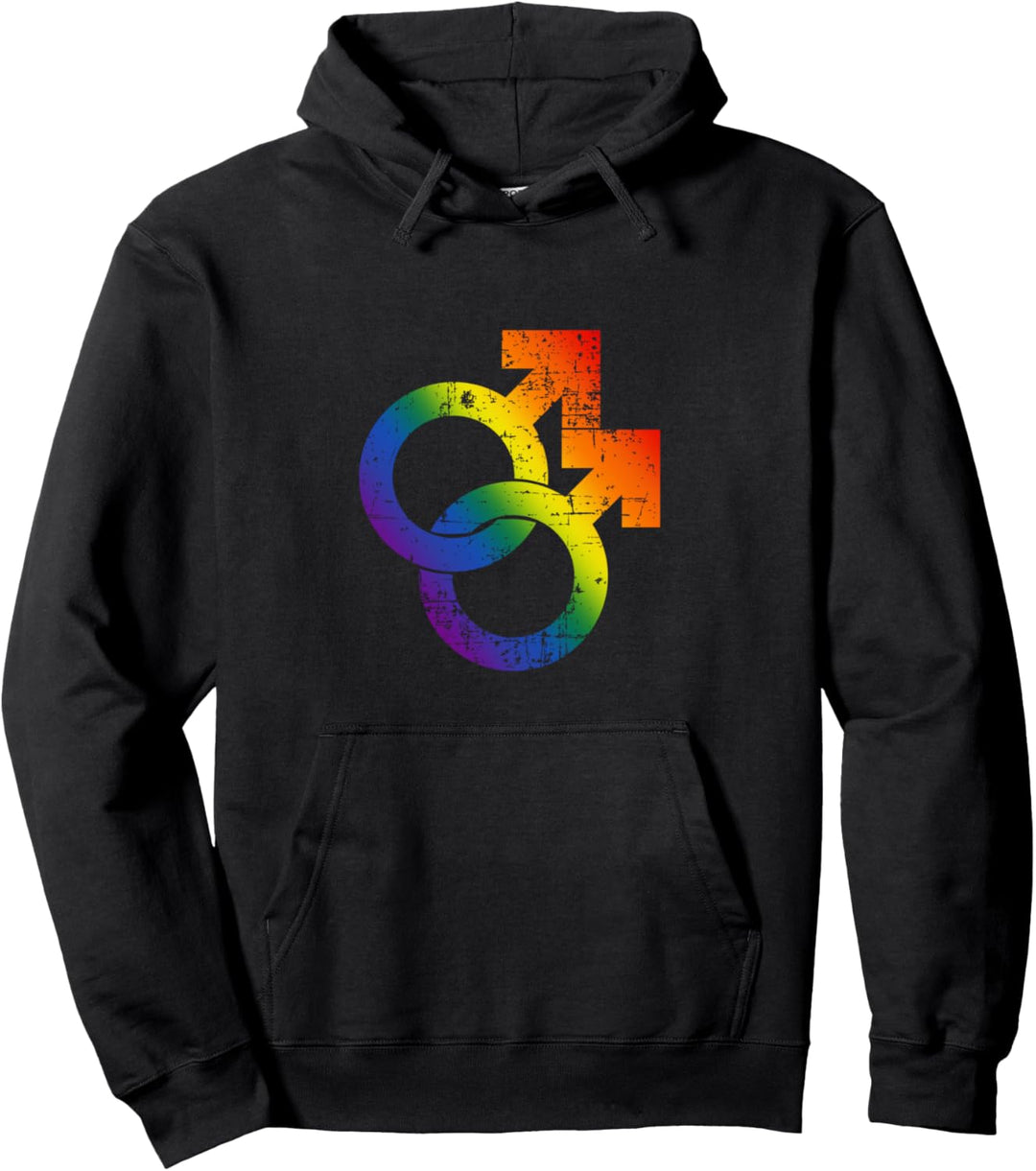Gay Pride Month LGBT LGBTQ Rainbow Equality Love Wins Joy Pullover Hoodie