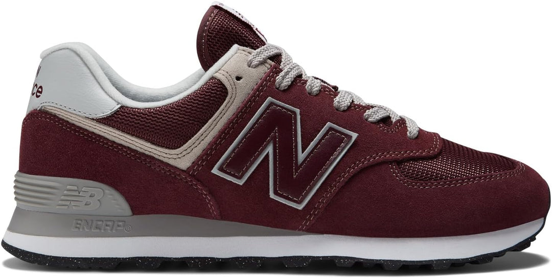 New Balance Herren 574 Sneaker 42.5 EU Burgundy, 42.5 EU Burgundy