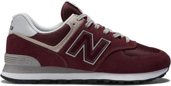 New Balance Herren 574 Sneaker 42.5 EU Burgundy, 42.5 EU Burgundy