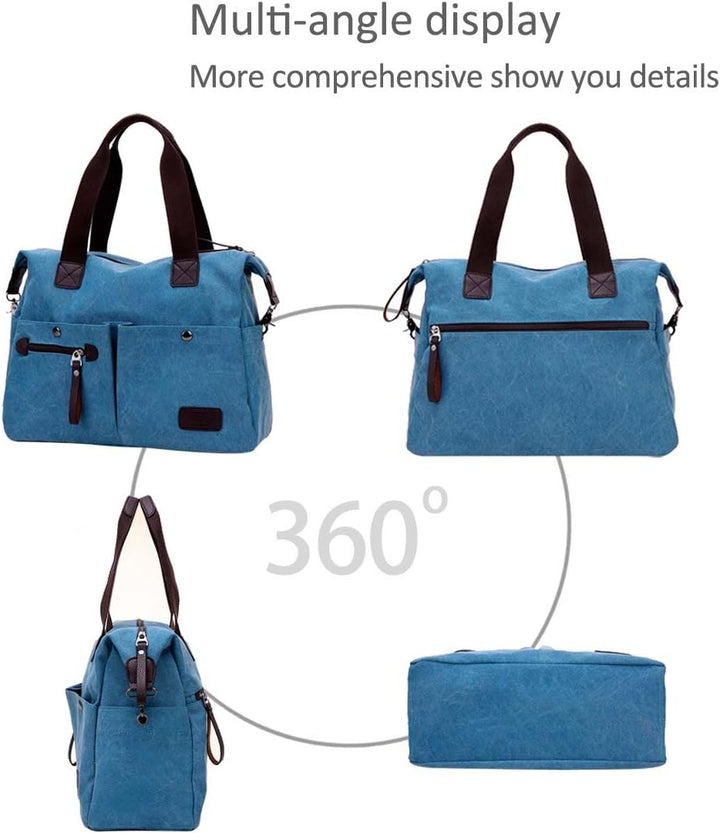 Nicole & Doris Vintage Damen Handtaschen Umhängetasche Umhängetasche Casual Schule Grosse Kapazität