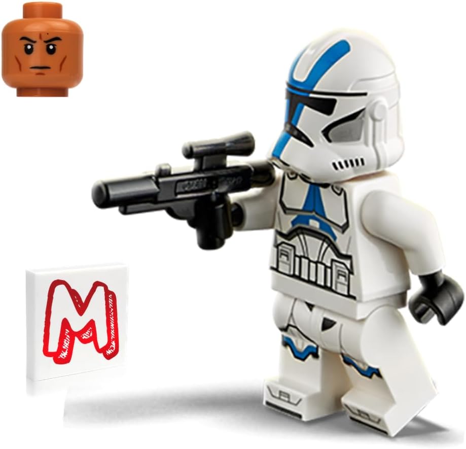 LEGO Star Wars The Clone Wars Minifigur – 501st Legion Clone Trooper mit Blaster und Minifigureland