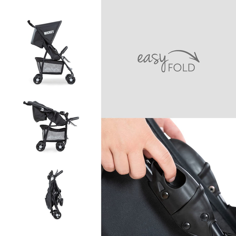 hauck Buggy Sport, Ultra Leicht - nur 5,9 kg, für Kinder bis 15 kg, Klein Zusammenklappbar, Reisebug