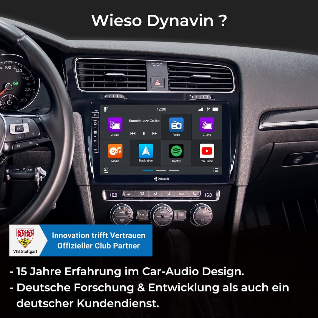 DYNAVIN Android Autoradio Navi für VW Golf 7 Golf VII, mit 4 * 100W DSP Verstärker | DAB+ Radio; Kom
