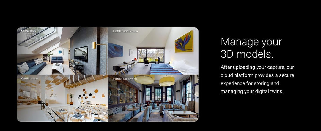 Matterport Pro2 3D 360-Kamera zum Erstellen professioneller virtueller 3D-Rundgang Erlebnisse mit 36