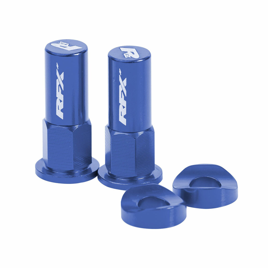 RFX Pro Series Felgensicherungsmuttern und Unterlegscheiben (2 Stück) blau Einheitsgrösse, blau Einh
