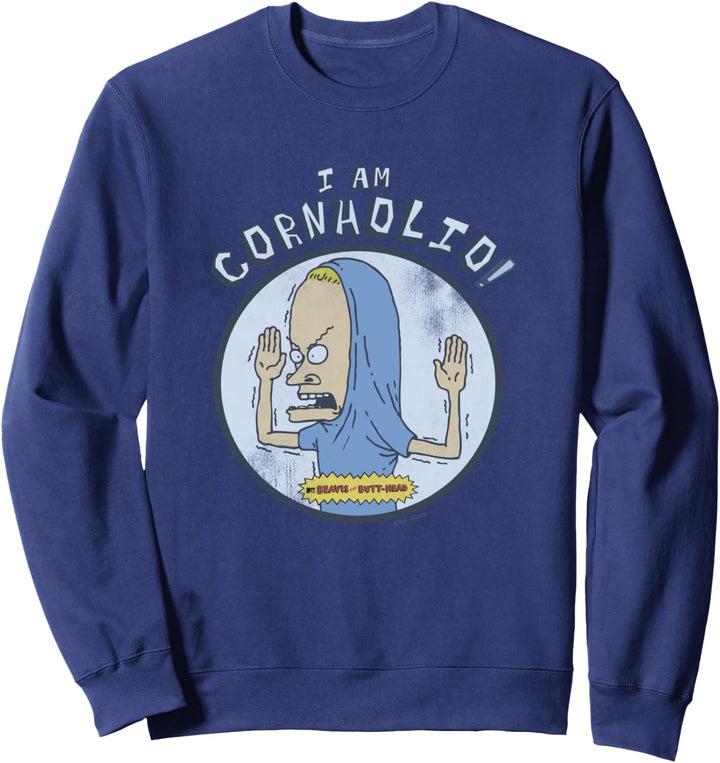 Beavis and Butt-Head I Am Cornholio Distressed Sweatshirt