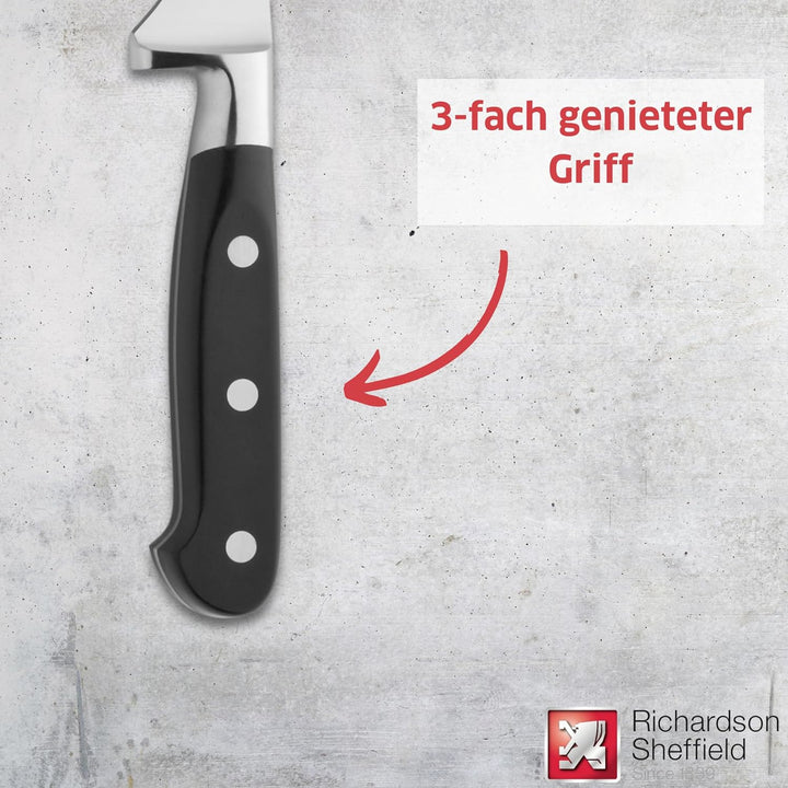 Richardson Sheffield V SABATIER Kochmesser 6'' | extra scharf & schnitthaltig | 15 cm Klinge | Kling