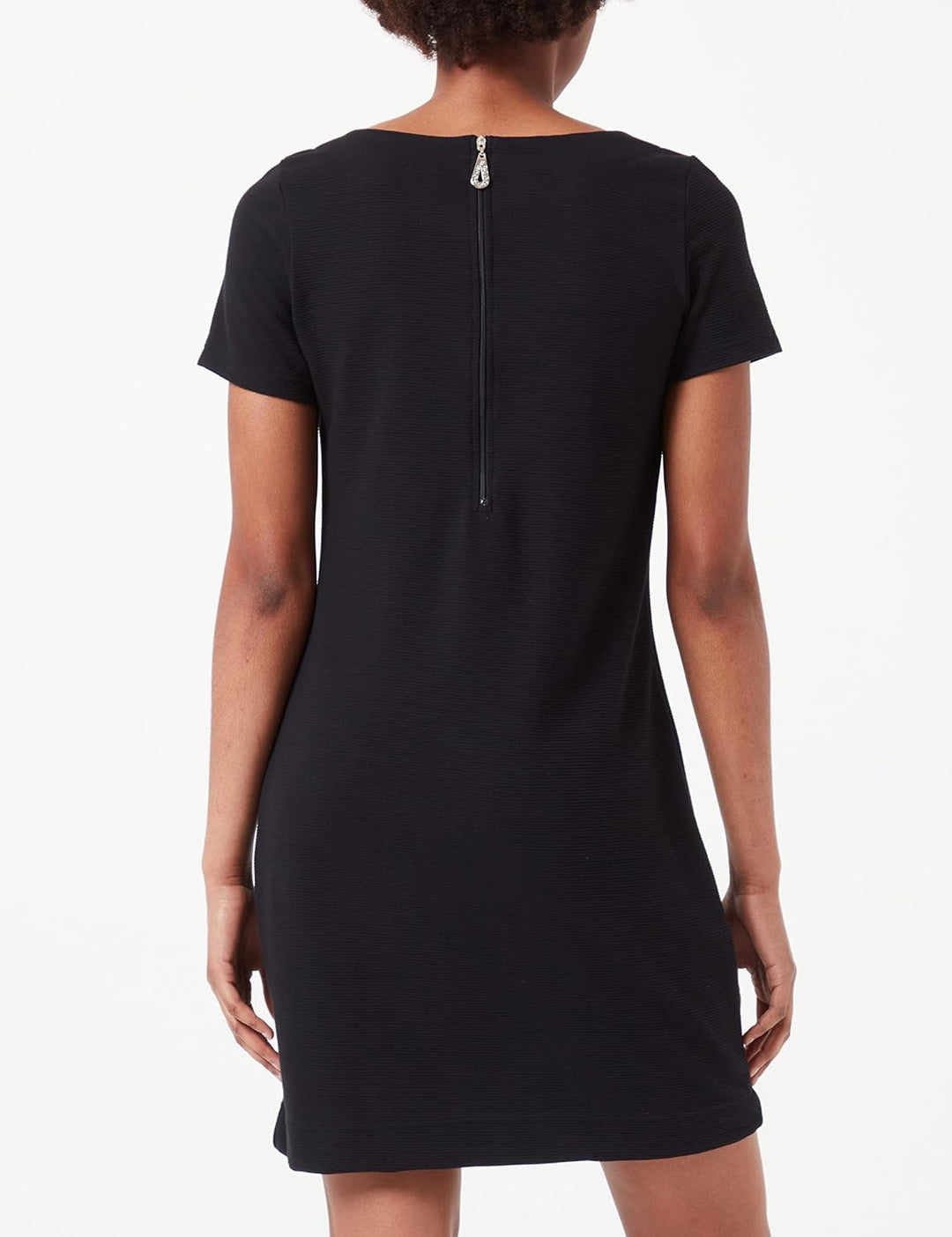 Trigema Halbarm Kleid mit Kristallsteinen XS Schwarz, XS Schwarz