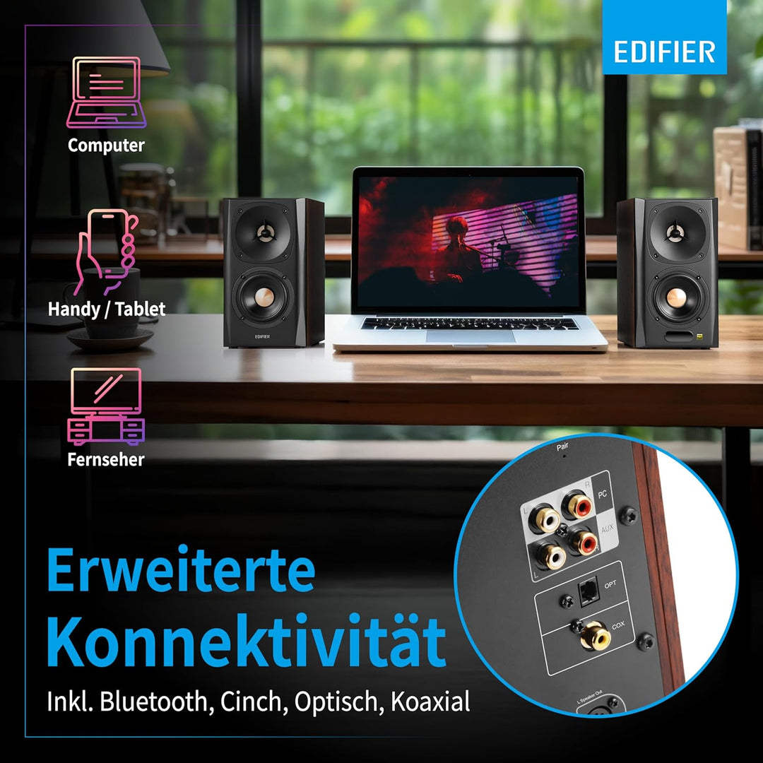 Edifier S360DB 2.1 Regellautsprecher und Subwoofer Lautsprechersystem Bluetooth V5.1 aptX kabelloser