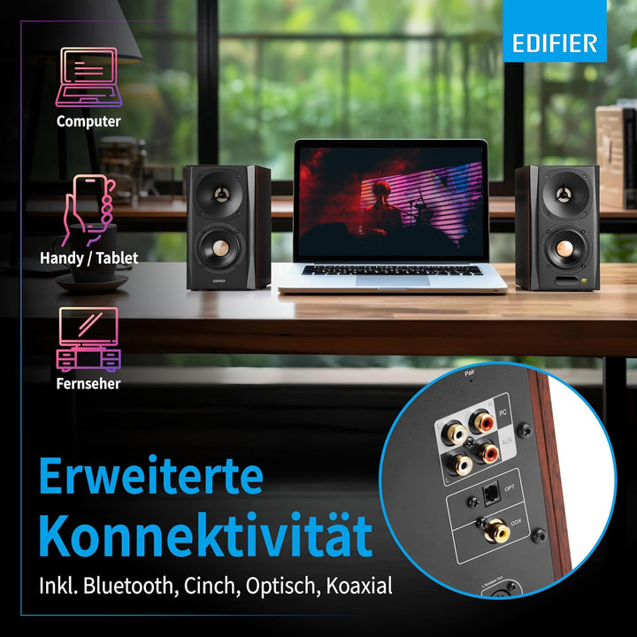 Edifier S360DB 2.1 Regellautsprecher und Subwoofer Lautsprechersystem Bluetooth V5.1 aptX kabelloser