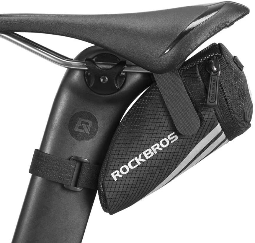 ROCKBROS Fahrrad Satteltasche Fahrradtasche Fahrradsitz Tasche für MTB Rennrad Faltrad 15 * 6,5 * 5C