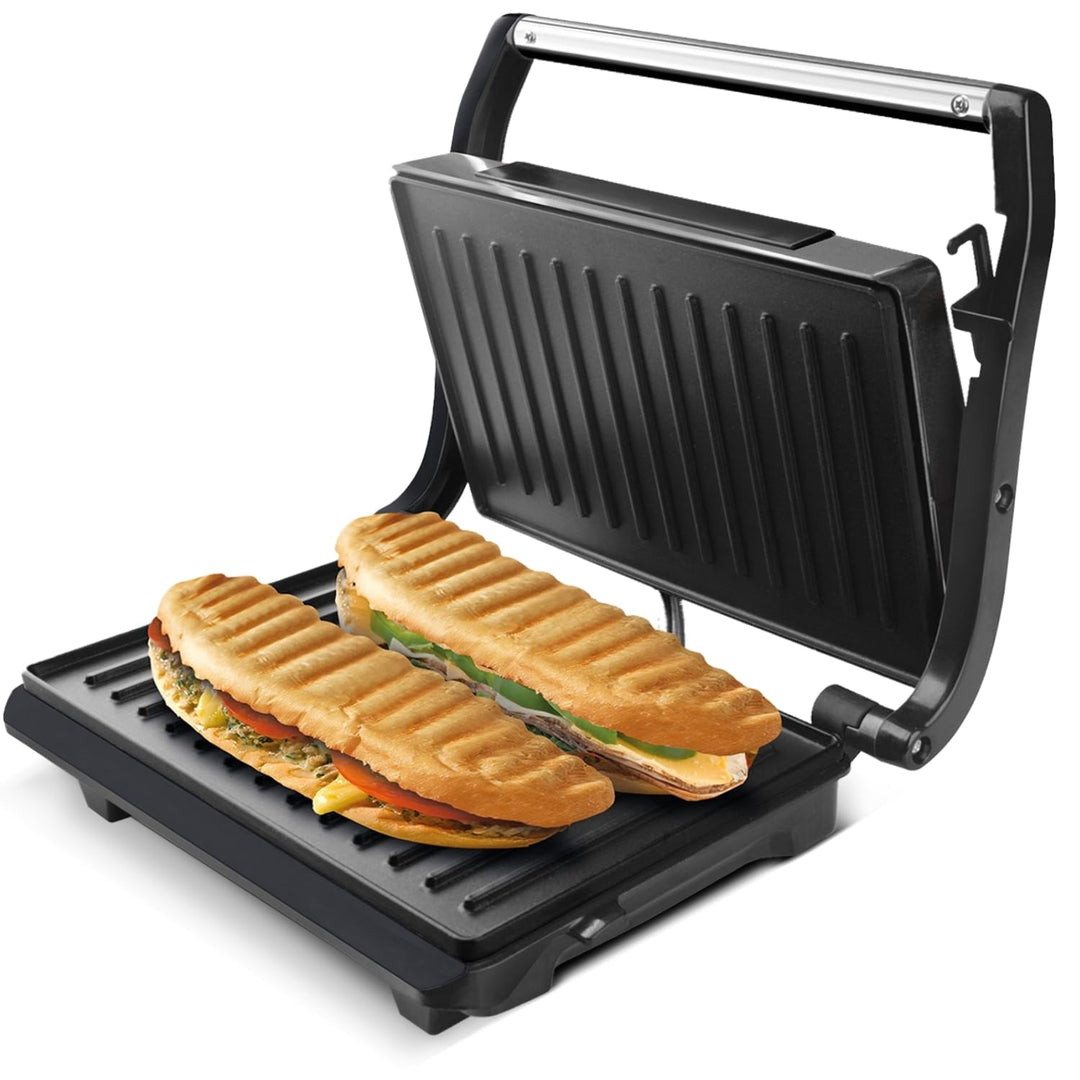 Taurus Amazing GR1700 - 700 W elektrischer Sandwichmaker, mit antihaftbeschichteten Grillplatten, se