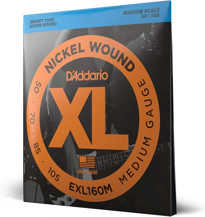 D'Addario E Bass Gitarrensaiten | Saiten E Bass | Bassgitarre Saiten | Saiten E-Bass | DER BELIEBTES