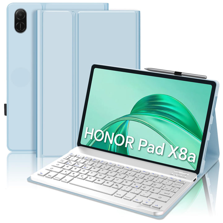 IVEOPPE Tastatur Hülle für Honor Pad X8a, Hülle mit Tastatur für Honor Pad X8a 11 Zoll, Bluetooth Ab