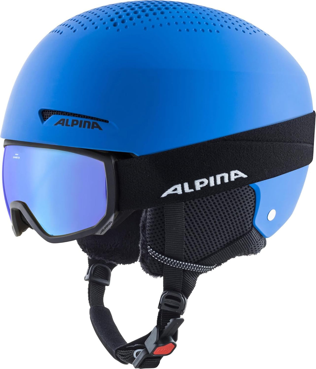 ALPINA ZUPO SET (+SCARABEO JR) - Hochwertiges, Sicheres & Robustes Set aus Skibrille & Skihelm Für E