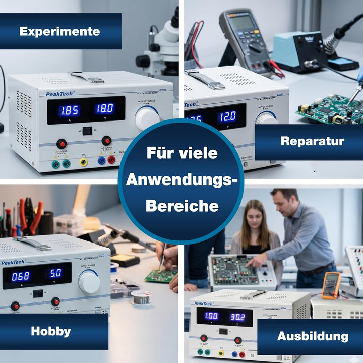AC/DC stabilisiertes Labornetzgerät 0-30 V/5 A