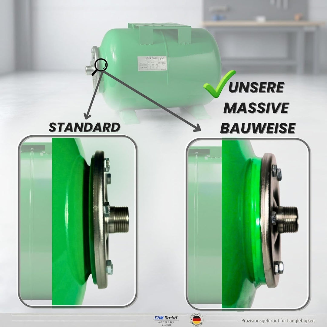 Membrankessel 100 L Druckkessel Stahltank Hauswasserwerk Druckbehälter max. 16 Bar Druck