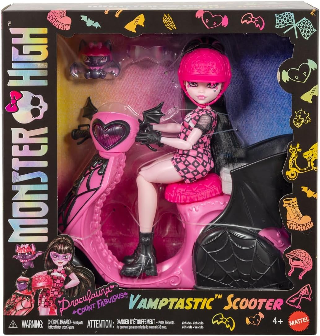 Draculaura und Sein Monster Scooter hig