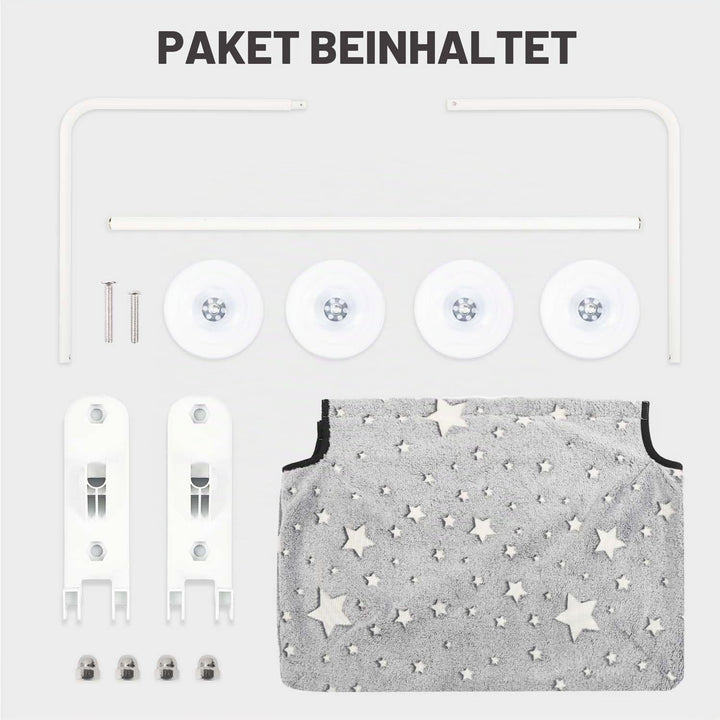 Kabelloser Katzensitz am Fenster f¨¹r gro?e Katzen, Leuchtender Katzensack am Fenster mit Haken-Desi