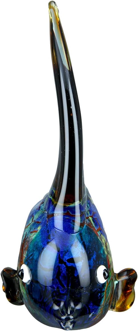 GILDE GLAS art Fisch Pondo - mundgeblasen - jedes Teil ein Unikat - Höhe ca. 27 cm